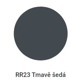 Střešní krytina Ruukki Classic bez prolisů / Ruukki 30 tmavě šedá RR23, plechová