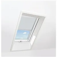 Zatemňující roleta ROTO ZRV M R4R7 WV05 světle šedá /  74 x 118 cm bílé lišty